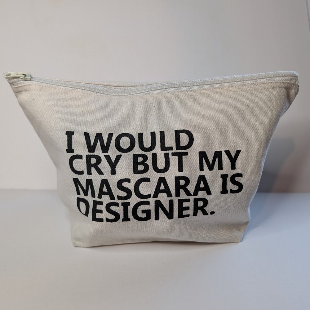 Makeup Bag 100% Cotton 6.5" Tall
